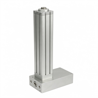Z20 Industrial Linear Electric Cylinder, Vertical Aluminum Profile Actuator with Square Base, M24x1.5 Connector for Automation Equipment