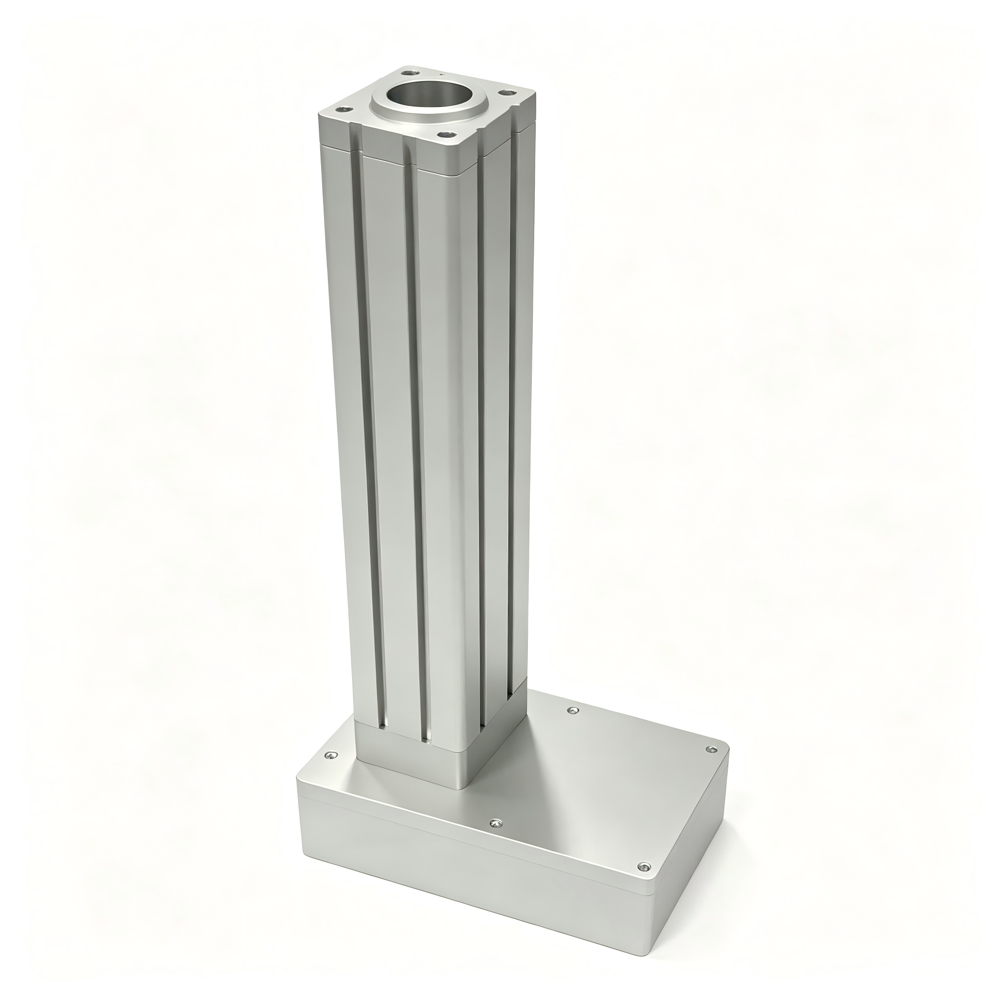 Z20 Industrial Linear Electric Cylinder, Vertical Aluminum Profile Actuator with Square Base, M24x1.5 Connector for Automation Equipment